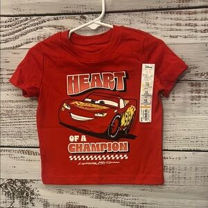 NWT Jumping Beans Red Disney Cars Graphic Tee size 12 months